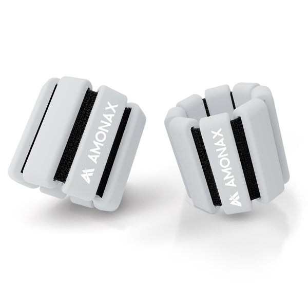 Amonax Adjustable Ankle and Wrist Weights Set, Fitness Leg Weights for Women Men, 2lb Pair for Strength Training, Pilates Weights Running Swimming