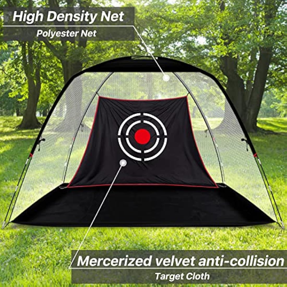 KAIDIDA Golf Practice Hitting Nets for Backyard Driving Indoor Use Heavy Duty Practice Golf Driving Nets for Backyard Premium Portable Golf Impact Nets Cages with Frame and Net for Men