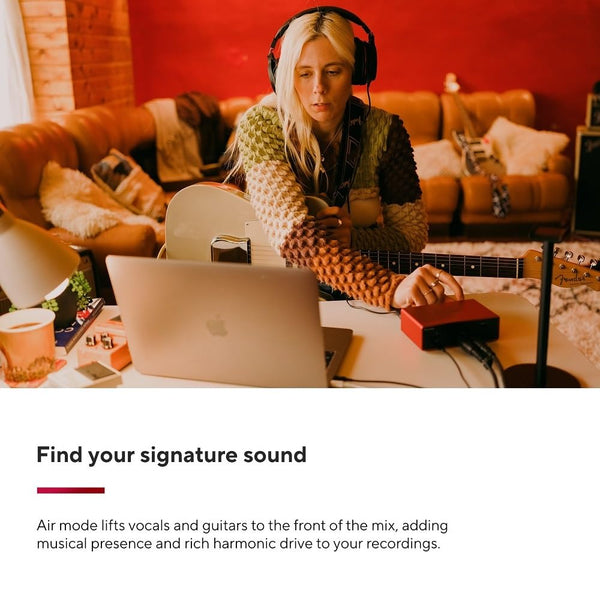 Focusrite Scarlett 2i2 4th Gen USB Audio Interface for Recording, Songwriting, Streaming and Podcasting — High-Fidelity, Studio Quality Recording, and All the Software You Need to Record