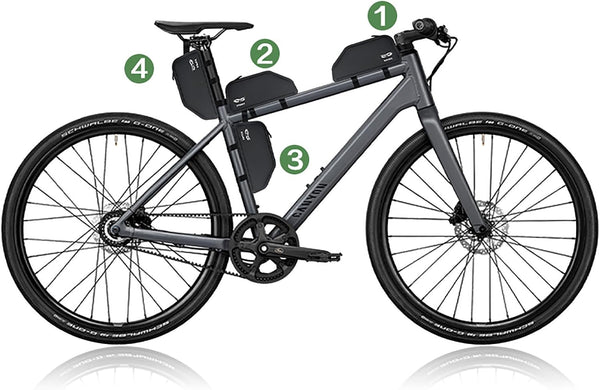 Bike Top Tube Bag - 1.5L Waterproof MTB Front Frame Bag fits Cycling Road Gravel Bikes E-Bike, Bicycle Crossbar Pouch for Phone Cash Tool