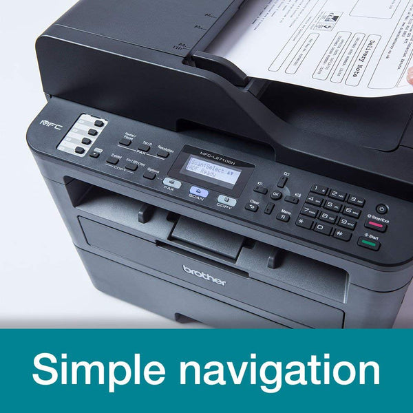 Brother DCP-L2620DW 3-in-1 Mono Laser Printer |Print, copy & scan|Automatic 2-sided print |A4|UK Plug