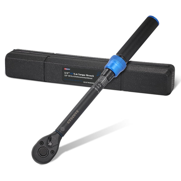 Torque Wrench Set 1/4 5-25Nm, 3/8 20-120Nm, 1/2 40-220Nm, 72 Tooth Dual-Direction Reversible Click Torque Wrenches for Bike Motorcycle, Car, Truck