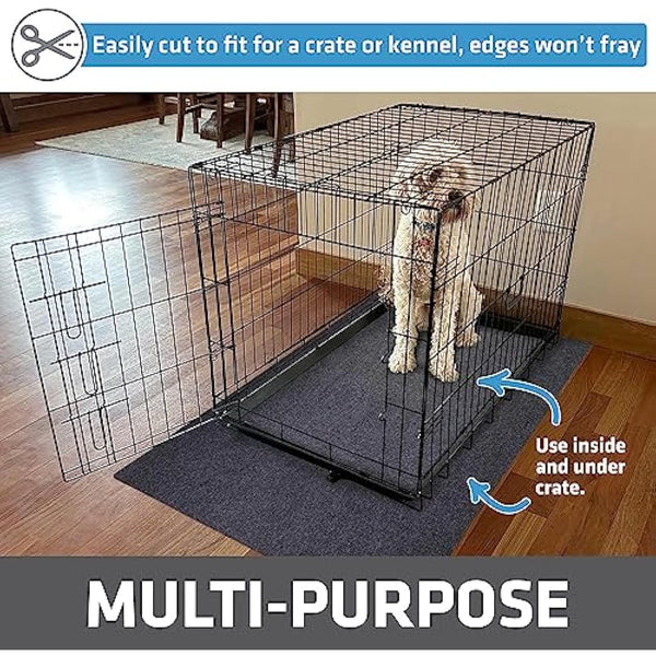 Drymate Dog Playpen Mat, Absorbent, Waterproof, Non-Slip, Machine Washable, XL Size (60” x 74”), Reusable Puppy Pad for Training, Whelping, Housebreaking, Incontinence, and Crate/Kennel (USA Made)