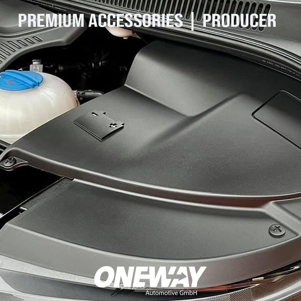 Oneway Battery & Head light cover compatible with Volkswagen Transporter T5.1 2010-2015 - Matt black