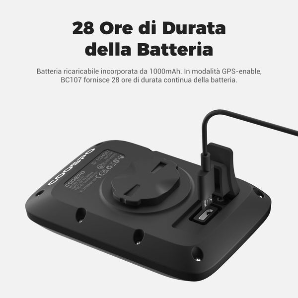 COOSPO ANT+ GPS Wireless Bike Computer with Bluetooth, Multifunction ANT+ GPS Bike Computer with 2.4 Inch LCD Display, Bike Speedometer with Automatic Backlight IP67