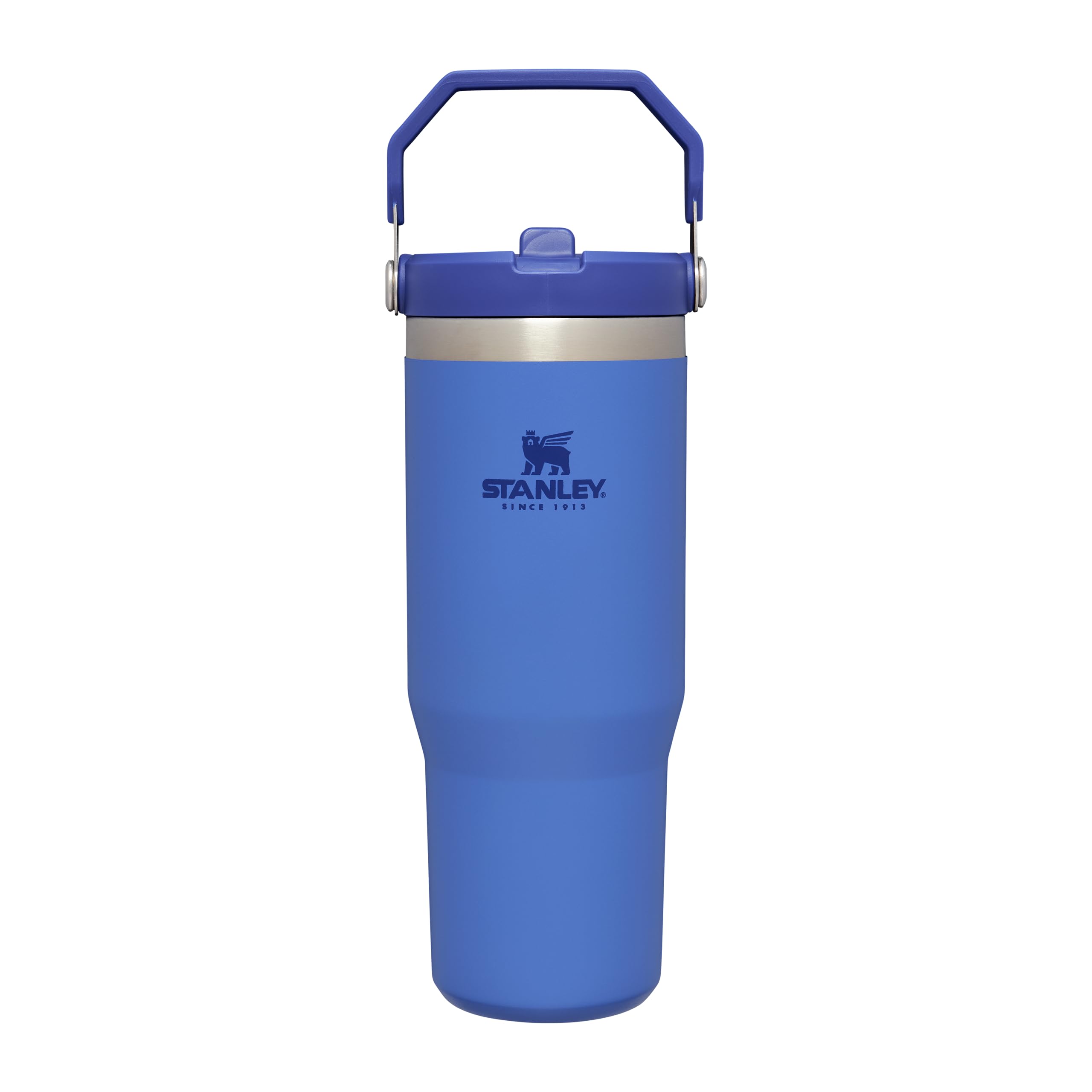 Stanley Flip Straw Tumbler 1.0 Water Bottle With Straw 0.89L - Keeps Cold For 12+ Hours - Easy To Carry - Dishwasher Safe - Stainless Steel Thermal Flask - BPA-Free Travel Mug - Navy