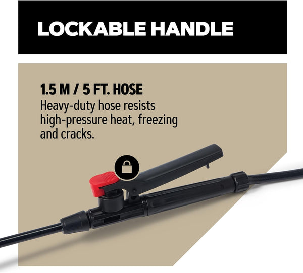 Oregon Backpack Sprayer with Lance and 4 Adjustable Spray Nozzle, Suitable For Pesticide, Lawn Feed, Weed and Moss Killer, Reliable Outdoor Garden & Lawn Care, Knapsack Sprayer Garden Tool, 16 Litres