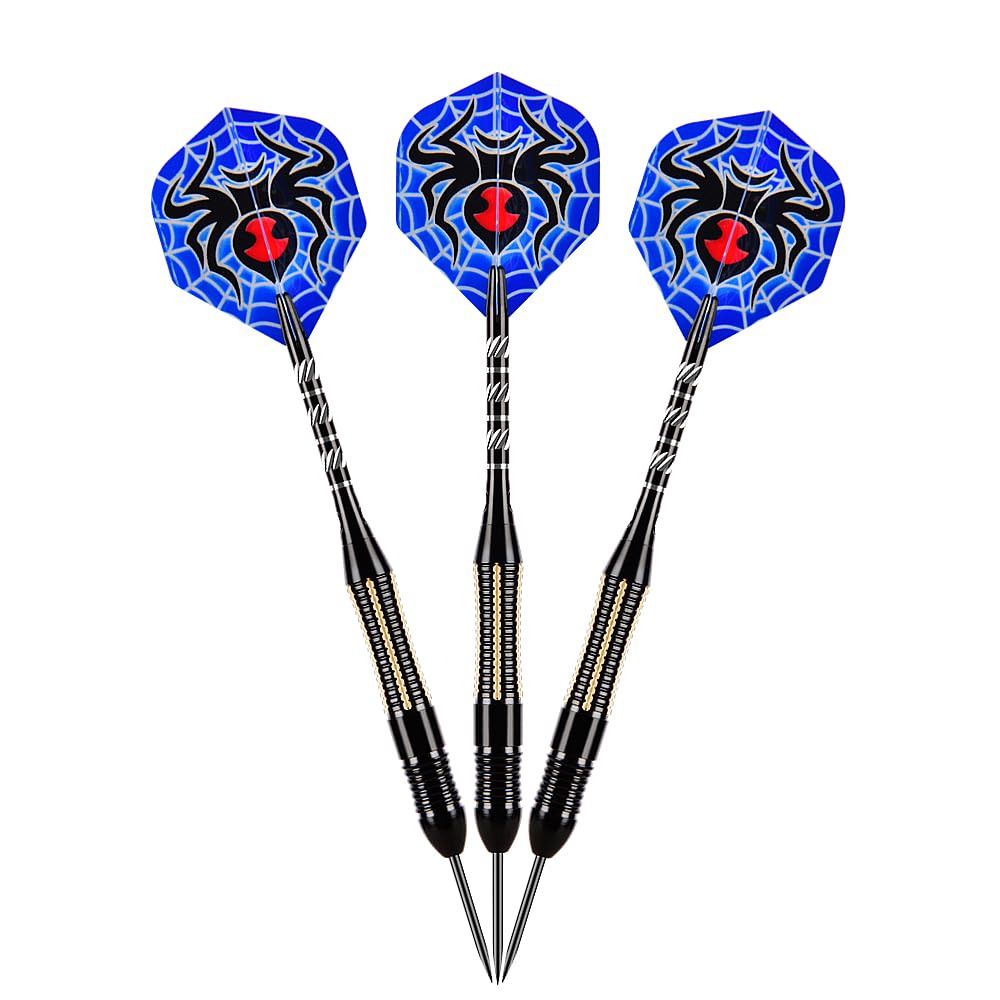 Steel Tip Darts Set,3 Pack Professional Dart with Aluminum Shafts and Darts Case