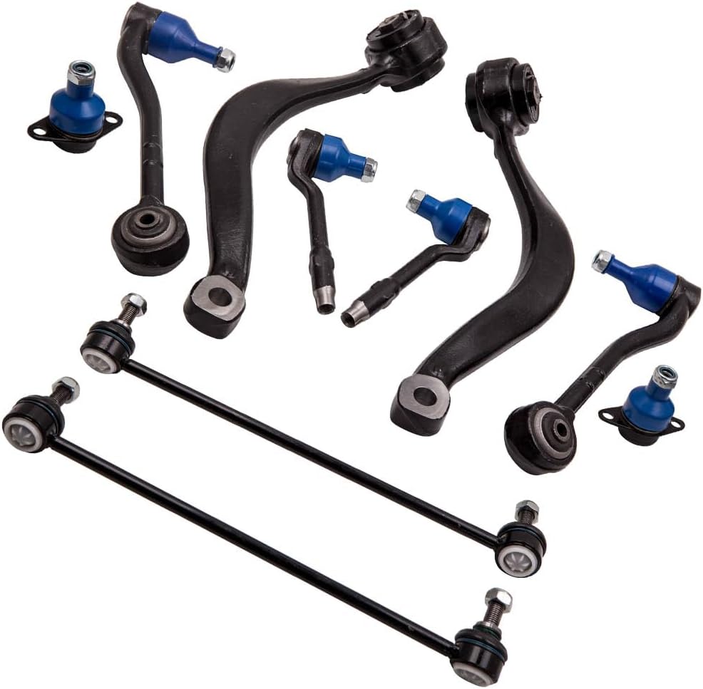 maXpeedingrods 10 Pcs Front Ball Joint Control Arm Sway Bar Link for X5 E53 2000-2006 ADI