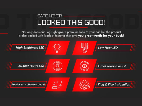 GAZOZ PERFORMANCE PNP+LED Rear Brake Light for 2011+Subaru WRX STI XV W/DRL White Bar - Red Lens F1