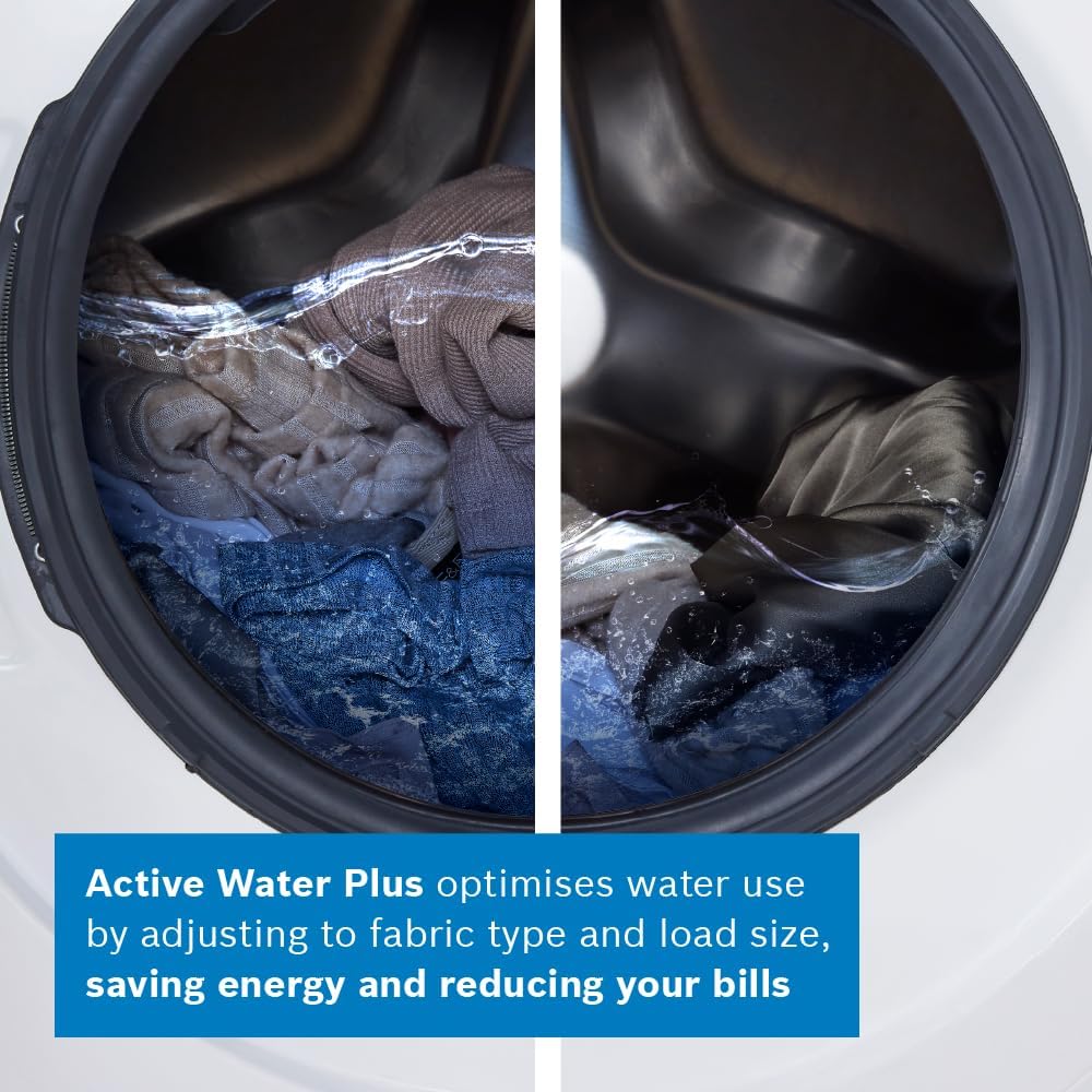 Bosch WGG24400GB Series 6, Free-Standing Washing Machine, Front Loader, A Rated, 1400 rpm, Iron Assist, Speed Programme, 9 kg, White