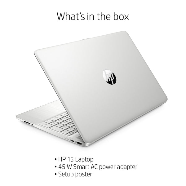 HP 15.6" Laptop | AMD Ryzen 3 7320U Processor | 8 GB RAM | 256 GB SSD | AMD Radeon Graphics | FHD Display | Up to 11hrs 15 mins battery | Win 11 | Dual Speakers | Jet Black | 15-fc0038sa
