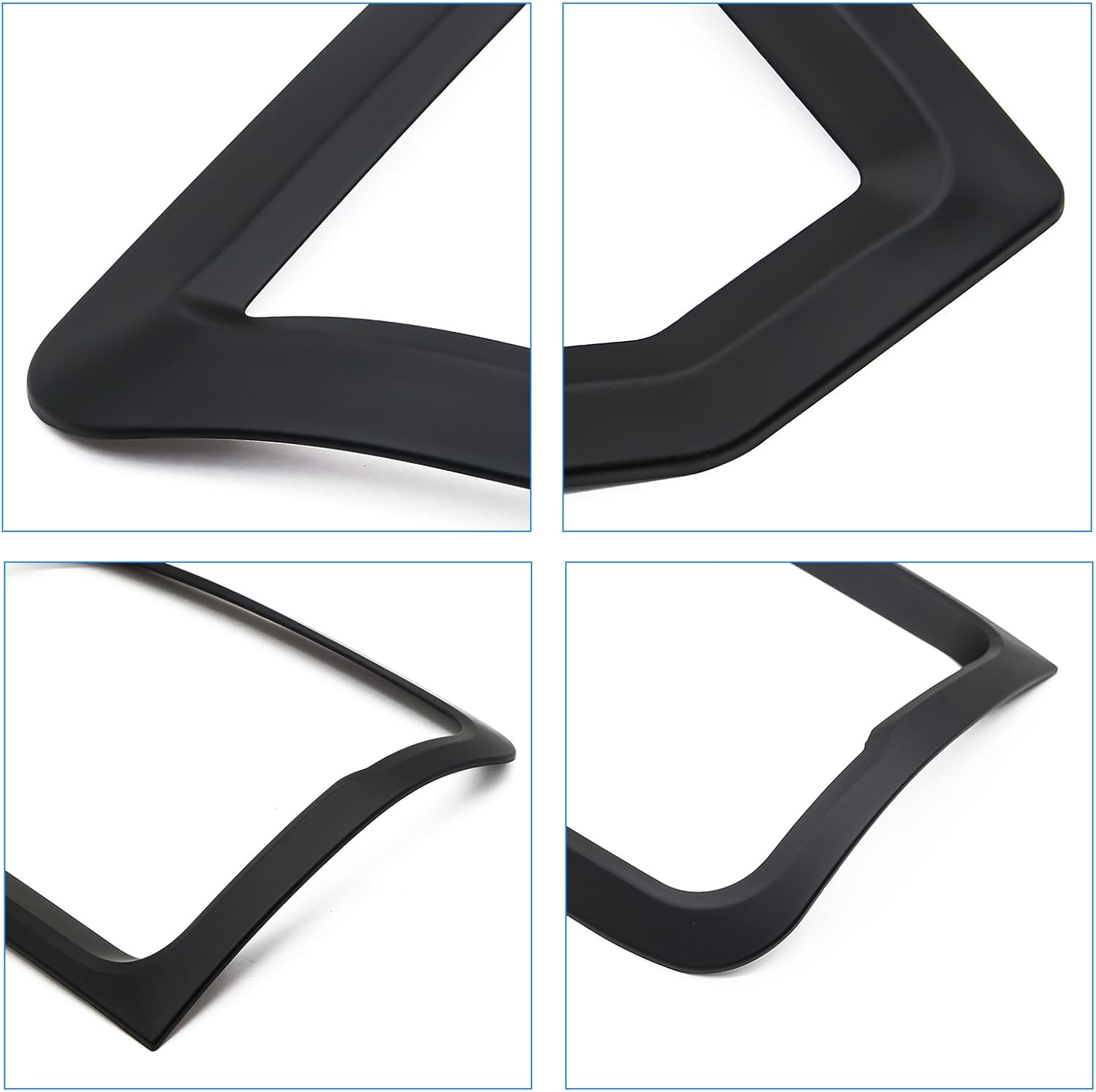 JHCHAN Headlight, Taillight Guard for VW Amarok Accessories 2011-2022 V5 V6 Aventura Atacama Canyon Highline Startline Trendline Front and Rear Light Kits Surround Trims Cover External Black Protector