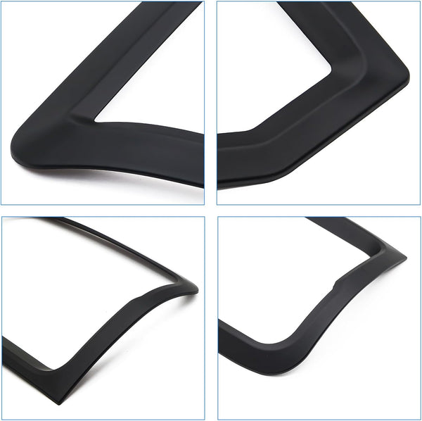 JHCHAN Headlight, Taillight Guard for VW Amarok Accessories 2011-2022 V5 V6 Aventura Atacama Canyon Highline Startline Trendline Front and Rear Light Kits Surround Trims Cover External Black Protector