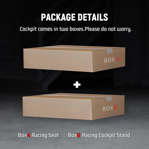 Dardoo Racing Simulator Cockpit with Adjustable Racing Seat Fits for Logitech G29 G920 G923, Thrustmaster T150 T300RS GT Racing Steering Wheel Stand, Not Included Wheel Shifter and Pedals