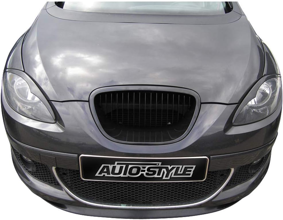 AUTO-STYLE Black Plastic ABS Grille for Seat Leon/Altea/Toledo 1P 2005-2009 Excl. FR/Cupra