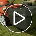 Flymo EasiStore 340R Electric Rotary Lawn Mower - 34 cm Cutting Width, 35 Litre Grass Box, Close Edge Cutting, Rear Roller, Central Height Adjust , Space Saving Storage Features