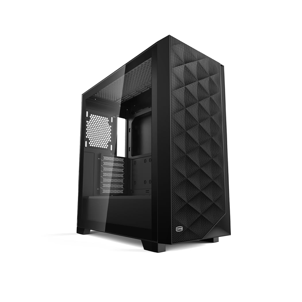 PCCOOLER CPS C3T500 AIRFLOW Mid-Tower ATX/M-ATX/ITX Case, Pre-installed 6 120mm PWM ARGB Fans,Column-Free Design,270° Full View Tempered Glass,360MM Radiator&400MM GPU Support,Easy Installation,WH