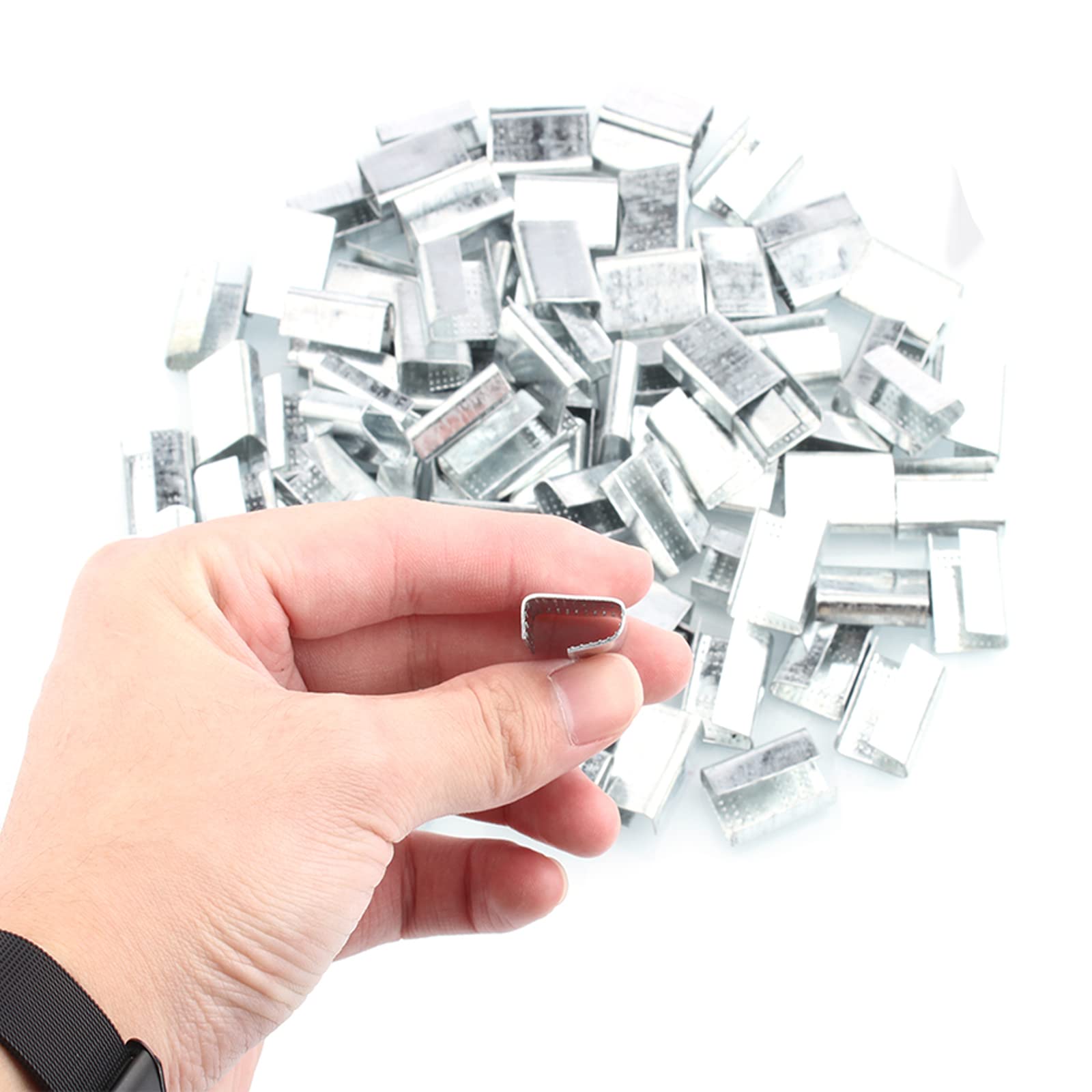 Complete Hand Pallet Packaging Strapping Kit with Tools, 200m PP Band, Metal Seals, and Edge Protectors for Secure Packing