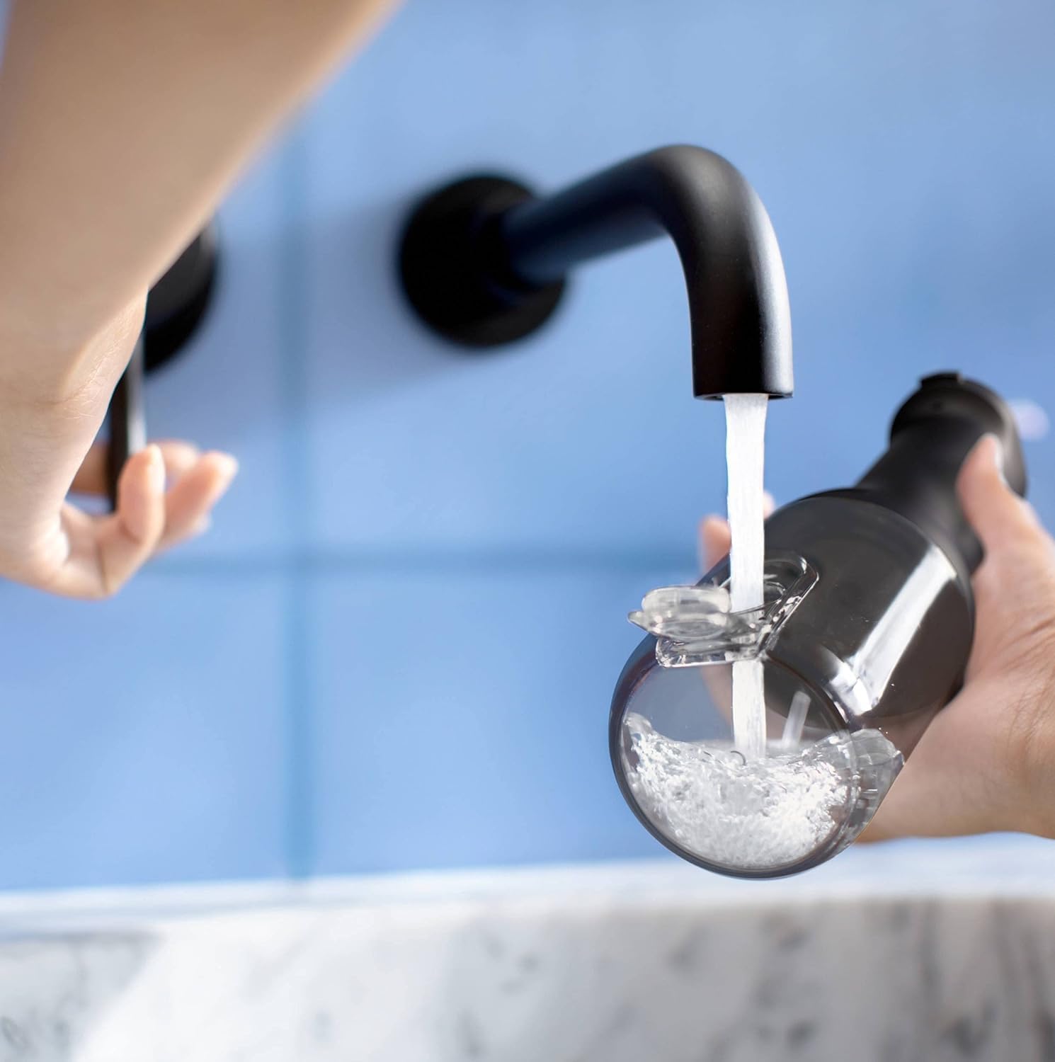 Philips Sonicare Cordless Power Flosser 3000 Oral Irrigator - Water Flosser for Teeth, Gums and Dental Care, Black (Model HX3826/33)