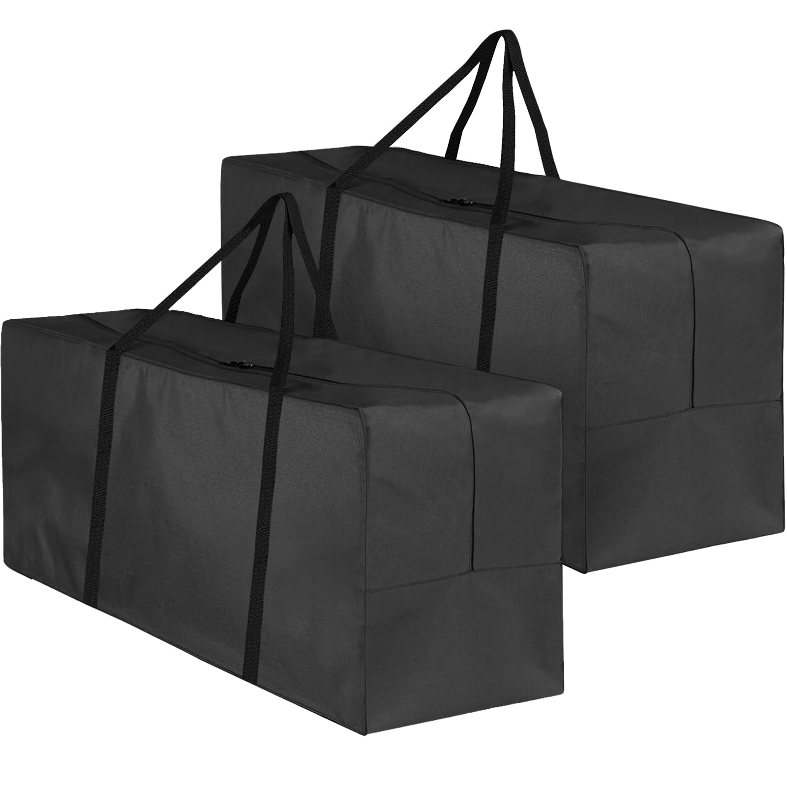 2 Pack Garden Cushion Storage Bag 173x76x51cm 420D Waterproof Outdoor Furniture Cushion Bag Extra Large Christmas Tree Storage Bag with Handle and