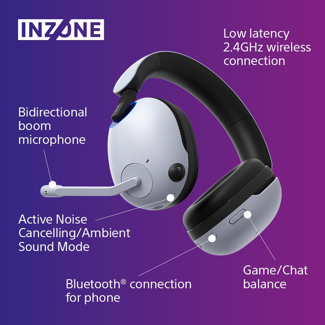 Sony INZONE H3 Wired Gaming Headset – PC/PS5, 360 Spatial Sound for Gaming, Lightweight 299g Design, Flip-to-Mute Boom Microphone, USB Audio Box for Custom EQ – Black