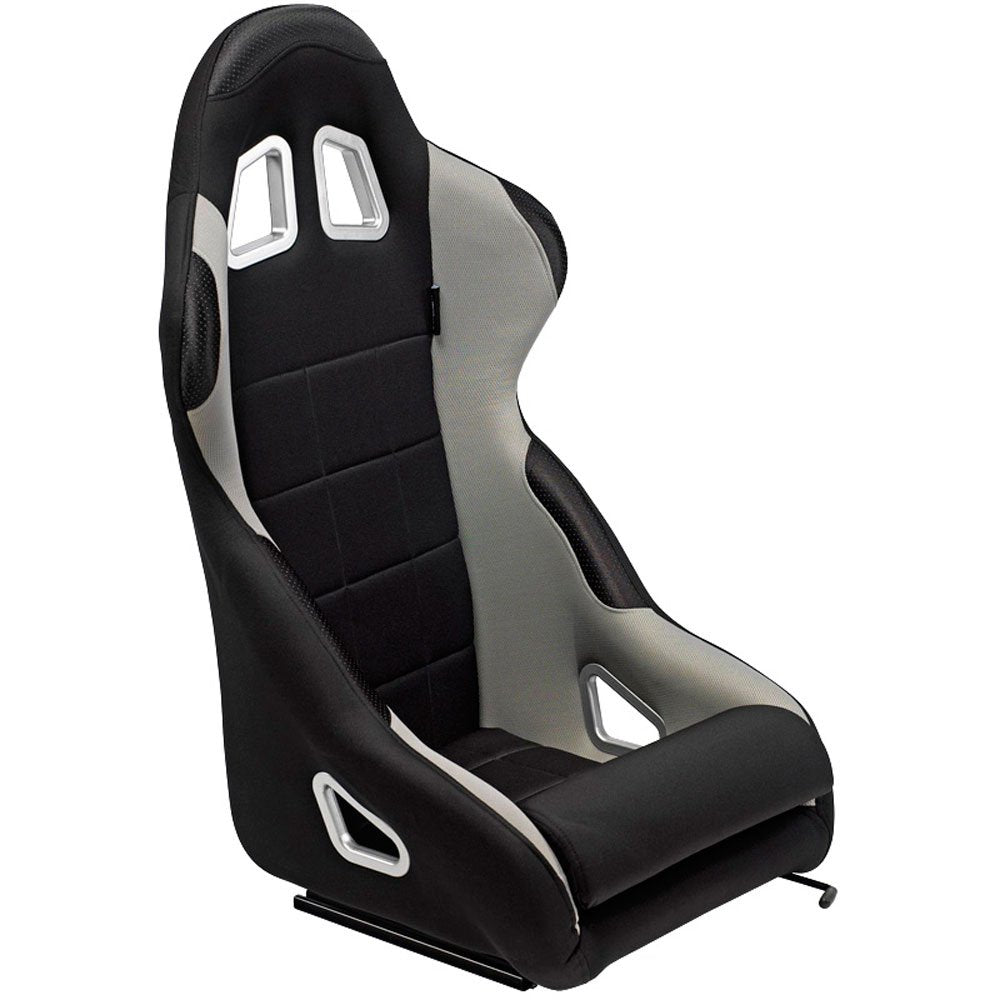 AutoStyle Sport seat 'K5' - Black/Red - Non-reclinable back-rest - incl. slides