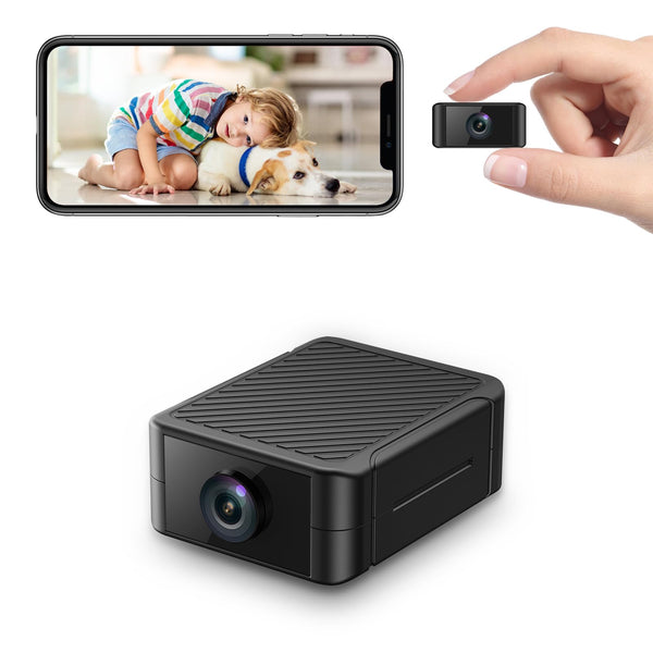 Spy Camera, Hidden Camera 4K Ultra HD with 4H Battery Life, SD Card & Cloud Storage, Motion Detection Alarm, Real-Time App Alerts, 2.4G WiFi & Night Vision for Home/Office Security