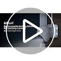 ieGeek 2K 360° Wireless Security Camera Outdoor with Color Night Vision, Rechargeable Battery CCTV Camera Systems, Home PTZ Wifi Camera, Motion Detection, Siren Floodlight,Voice Intercom,Remote Access