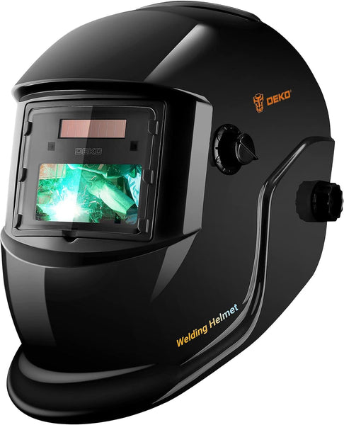 DEKO Welding Helmet Auto Darkening: True Color Solar Powered Auto Darkening Welding Helmets Welder Mask Hood (Skull Design)