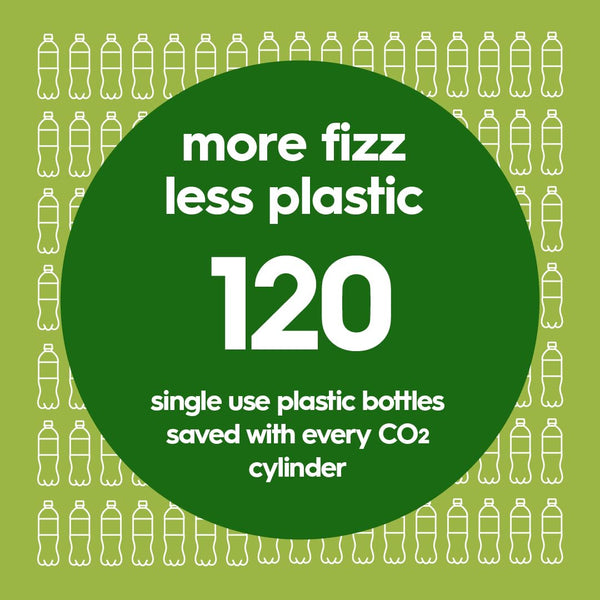 SodaStream - Terra Sparkling Water Maker, Quick Connect CO2 System, Includes 60L Gas Cylinder, BPA-Free 1L Bottle, Eco-Friendly & Reduces Plastic Waste, Black