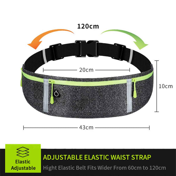 GORWRICH Running Belt with Waterproof Adjustable Elastic Strap, Sweatproof waistpacks with Large Capacity, Perfect for Running and Outdoor Activities