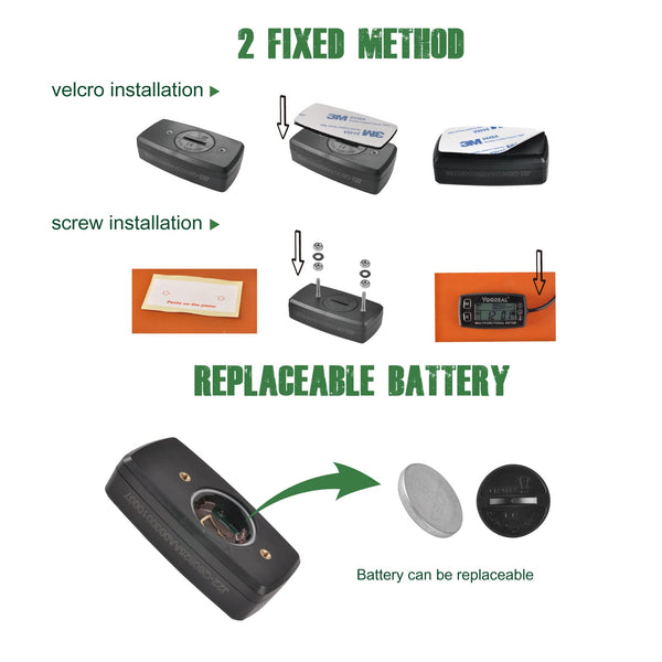 Yooreal Engine Temperature Gauge,TEMP Meter,User Shutdown Tachometer for Scooter Snowmobile Mini Bike Motorcycle Lawn Mower Generator Dump Truck