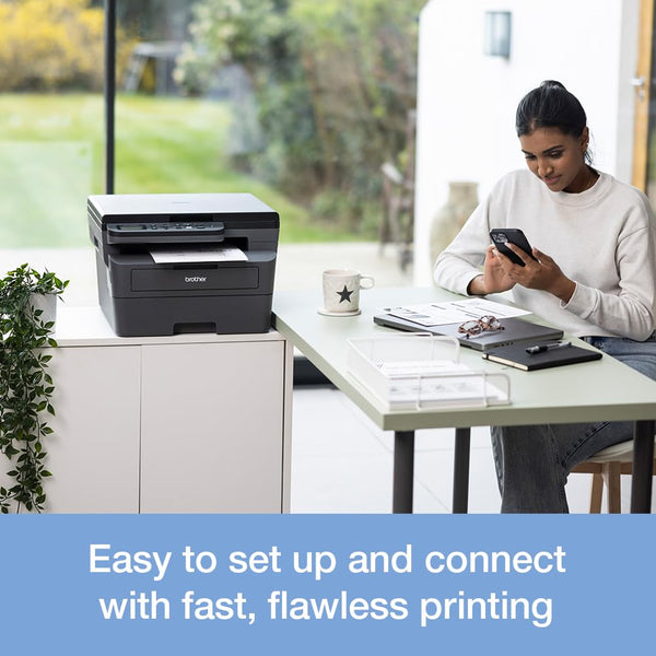 Brother DCP-L2620DW 3-in-1 Mono Laser Printer |Print, copy & scan|Automatic 2-sided print |A4|UK Plug