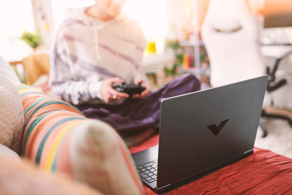 HP Victus 15.6" Gaming Laptop, AMD Ryzen 5-8645HS, 8 GB RAM, 512 GB SSD, NVIDIA GeForce RTX 2050 Graphics, FHD IPS Display, Up to 6 hrs 15 battery, Win 11, Mica Silver, 15-fb2002sa