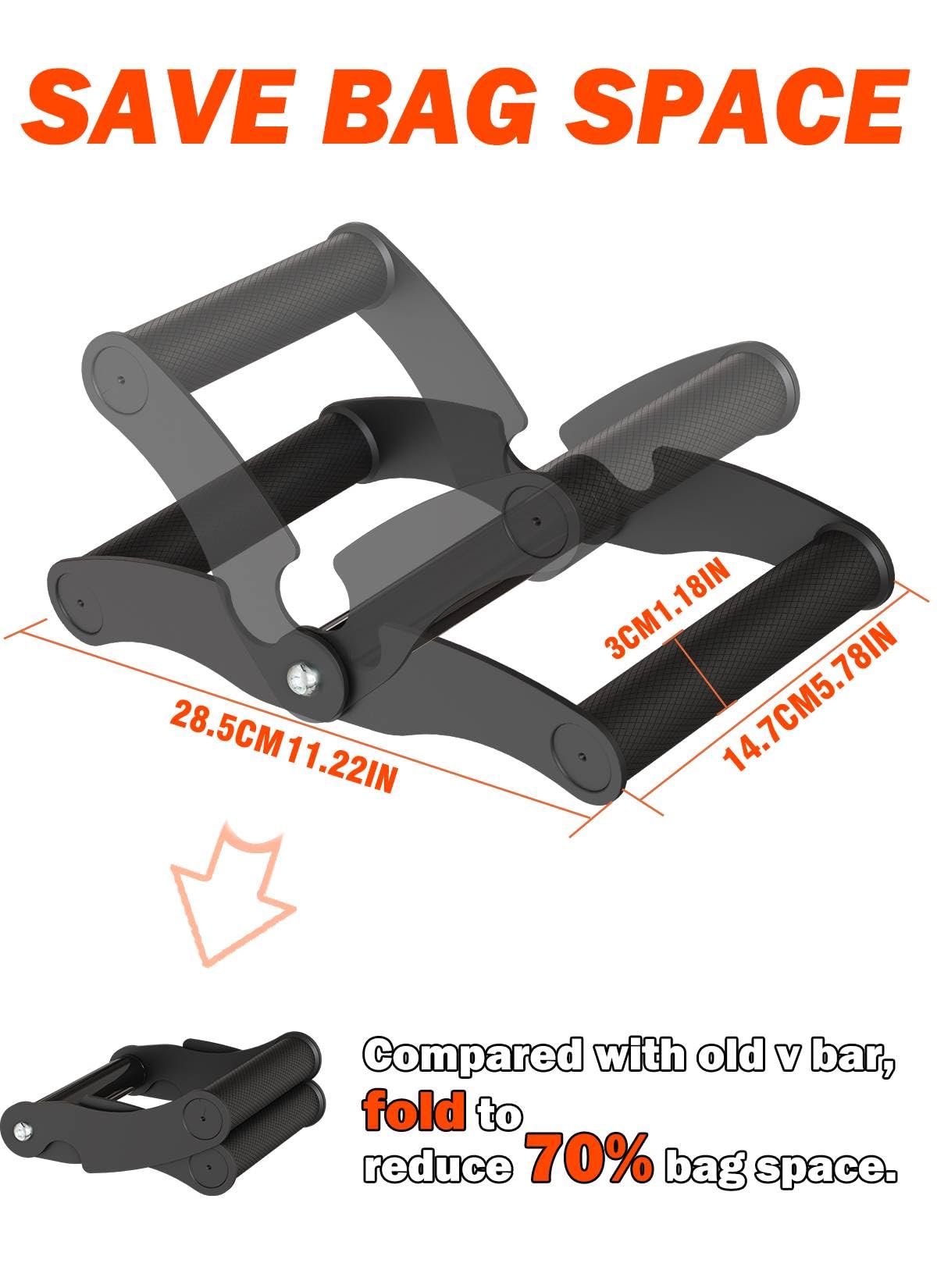 Fitarc V Bar Row Landmine Handle Portable Landmine Attachment for Olympic Bars - Exercise Back, Arm, Shoulder