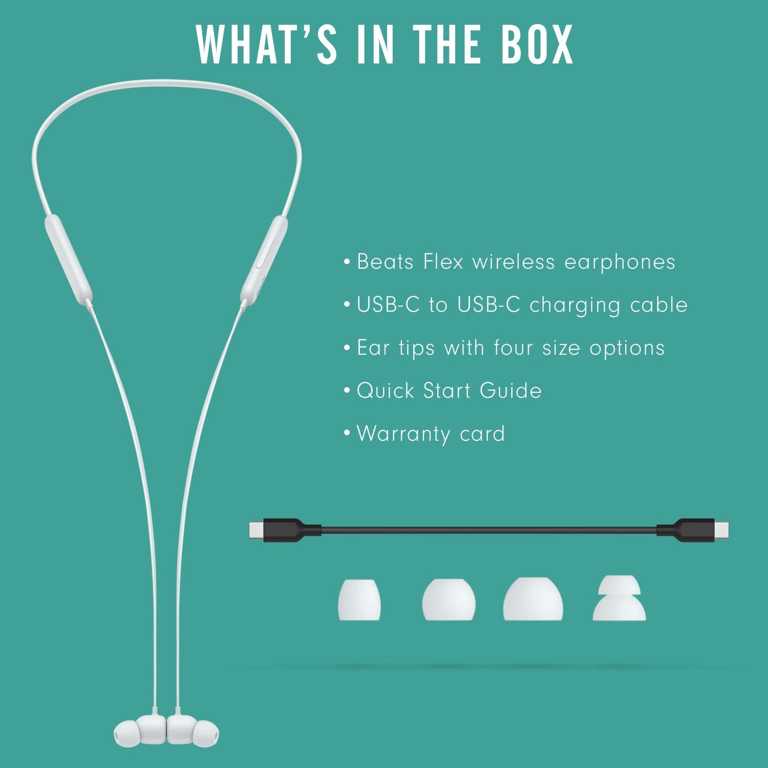 Beats Flex Wireless Earphones – Apple W1 Headphone Chip, Magnetic Earbuds, Class 1 Bluetooth, 12 Hours of Listening Time, Built-in Microphone - Smoke Grey