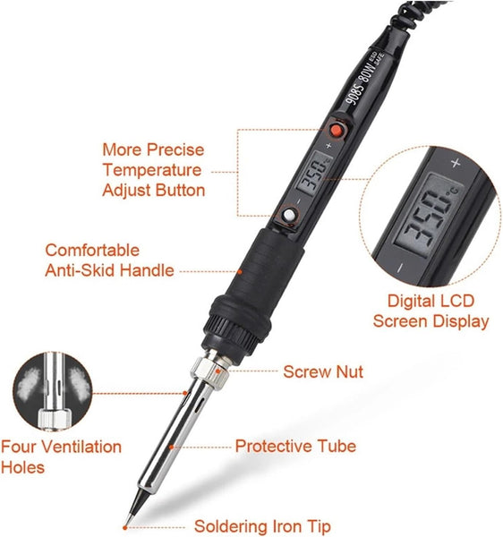 UMT 80W Soldering Iron Kit with M900 Compatible Tips