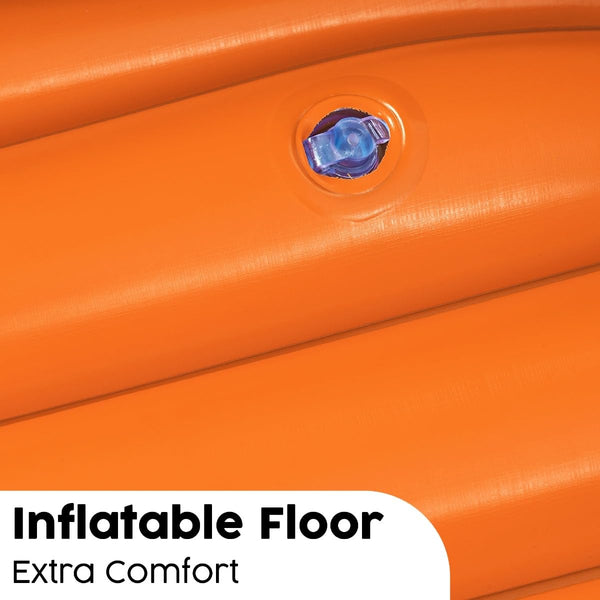 Bestway Inflatable Boat, Kondor Elite 2000, One-man Raft Heavy Duty Handles, Interlocking Valves, Multiple Sizes