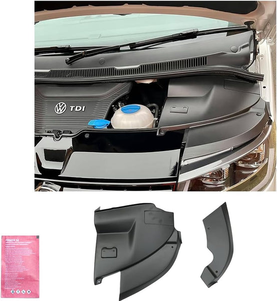 Oneway Battery & Head light cover compatible with Volkswagen Transporter T5.1 2010-2015 - Matt black