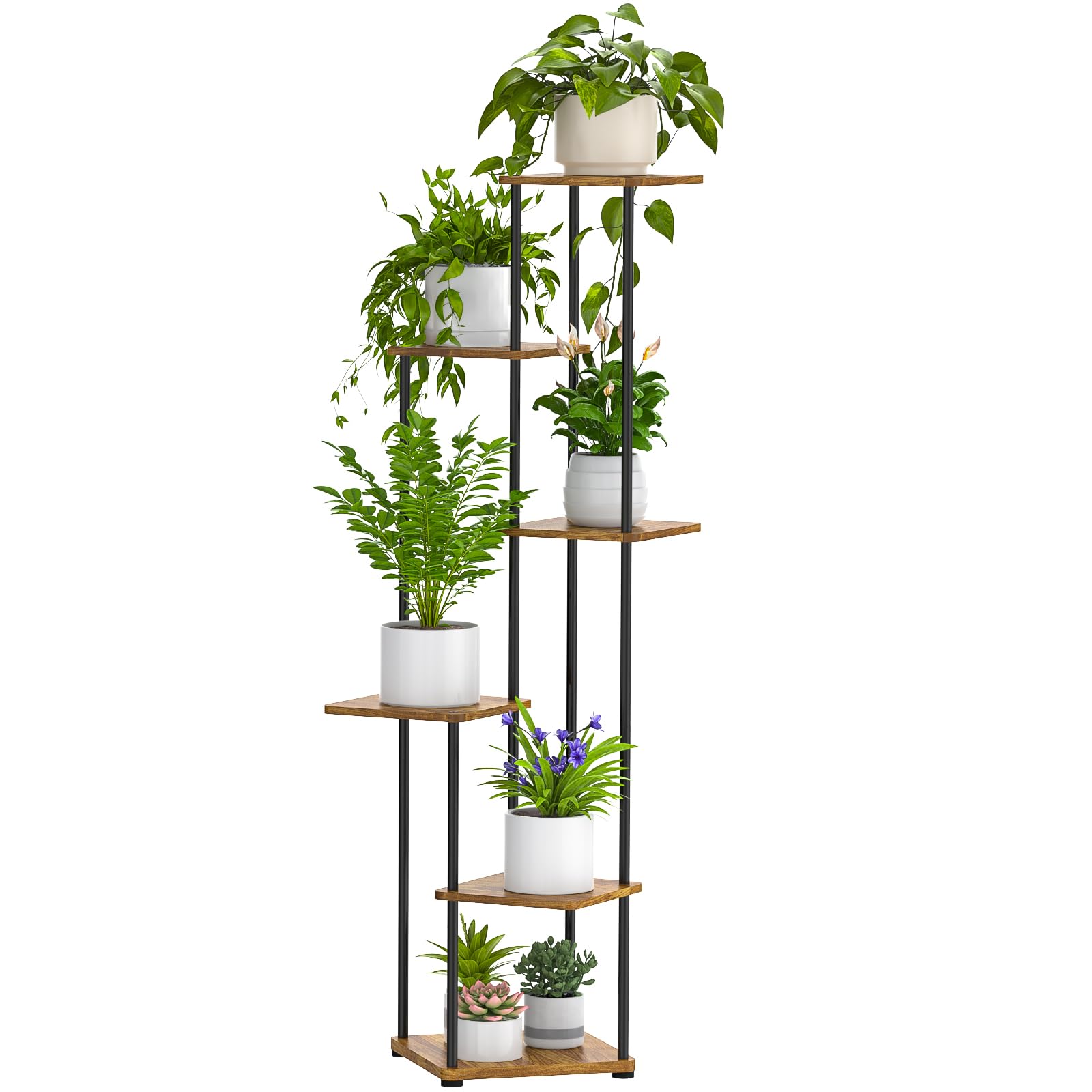 Digtokore Plant Stand Indoor, 6-Tier Tall Plant Stands Plant Shelf Indoor Clearance, Corner Display Rack Flower Pot Holder, Metal Flower Shelves for