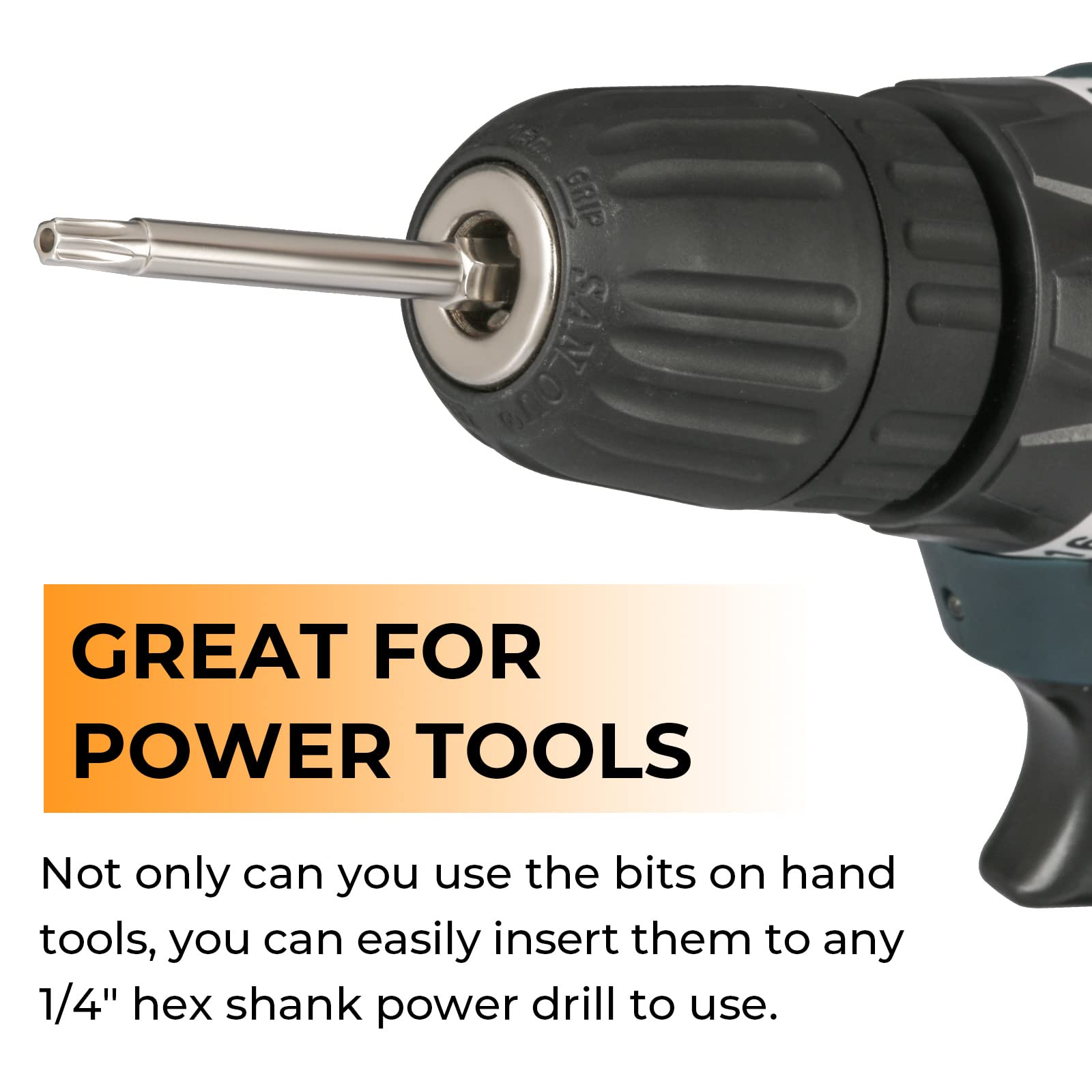 Hakkin 12PC Screwdriver Bits Set - S2 Steel, Magnetic, 3 Inch Slotted & Phillips, 1/4" Hex Shank for Power Screwdriver, Drill, Impact Driver