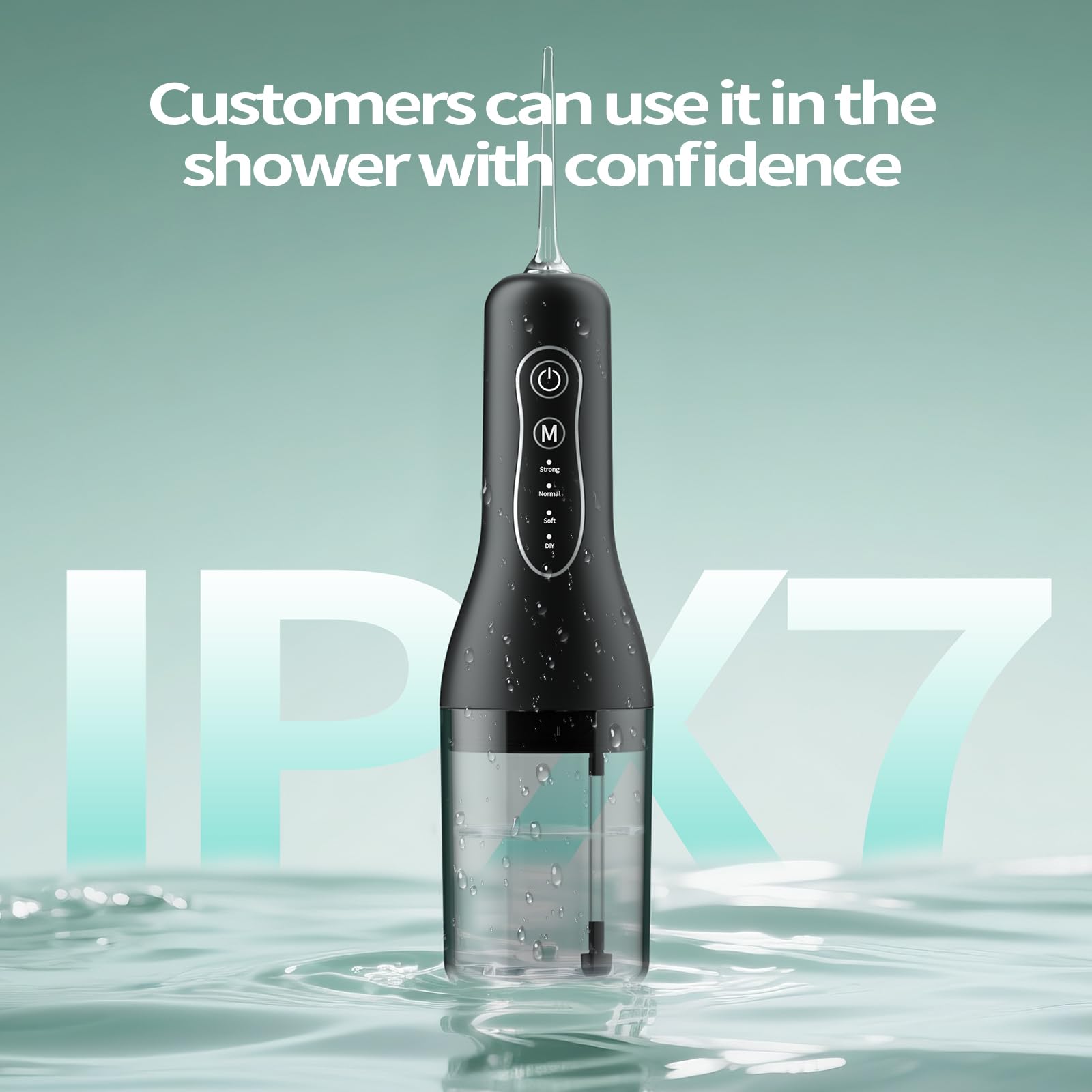 Water Flossers for Teeth Cordless, 2025 Upgrded Water Dental Flosser Remover with 5 Jet Tip and 4 Modes, Irrigator Dental with 260ML Watertank, lP7 Waterproof Electric Flossers for Tavel and Home Use