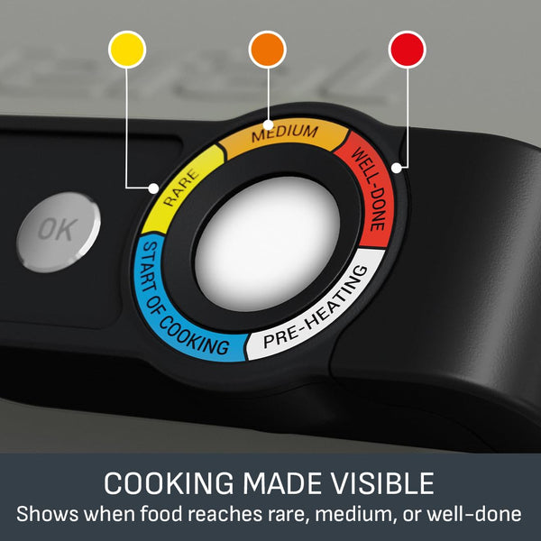 Tefal GC722D40 Optigrill Plus X-Large Grill with 9 Automatic Settings and Cooking Sensor, Non Stick Removable Plates, Automatic Settings and Cooking Sensor, Stainless Steel, Xl