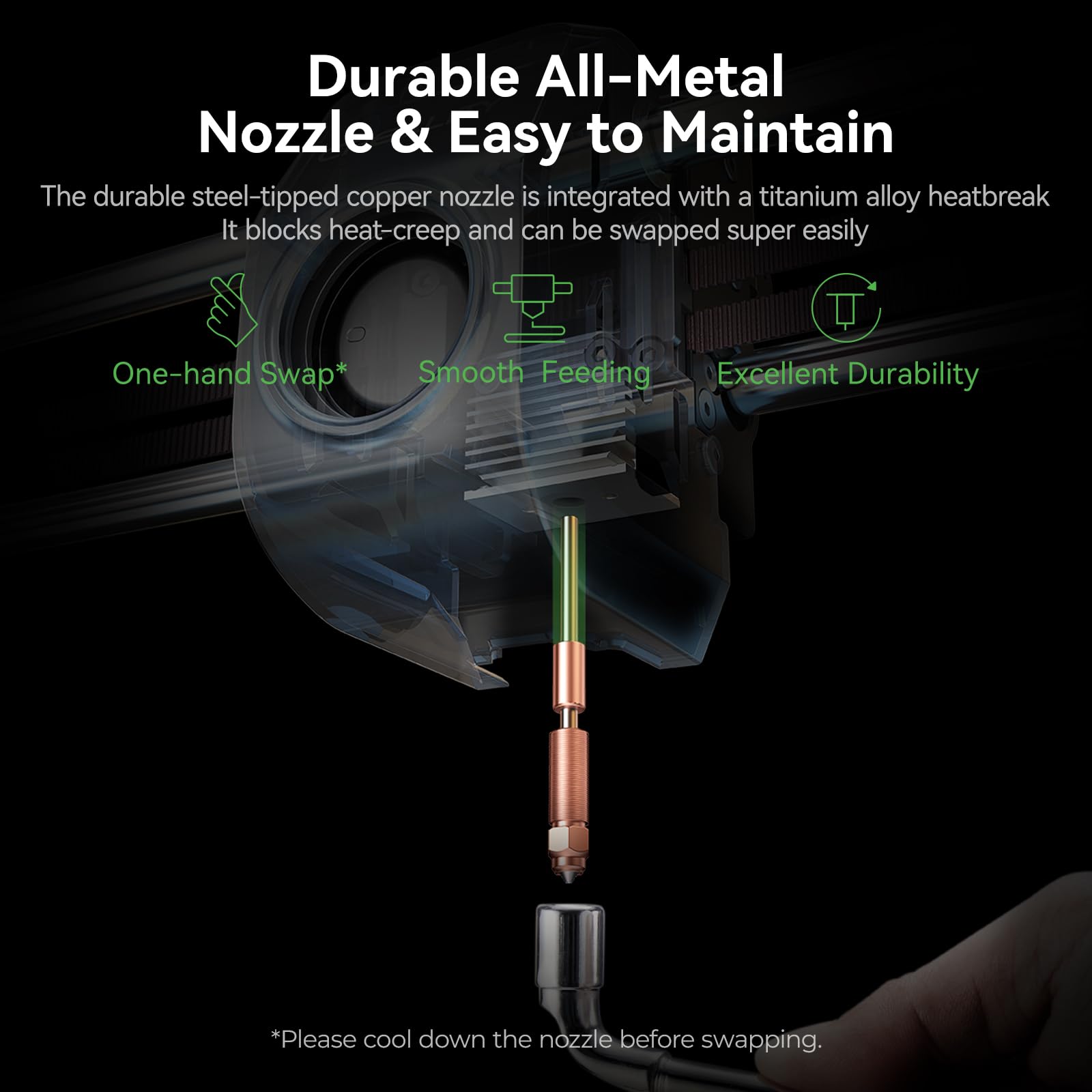 Creality K1C 3D Printer, 600mm/s Fast Speed Clog-Free Extruder Auto Leveling 3D Printers with AI Camera for 300°C Printing,Switchable Silent Mode Reliable Carbon Fiber 3D Printing 220*220*250mm(Black)