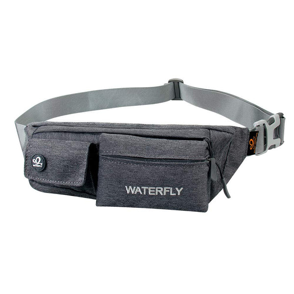 Waterfly Waist Bag Pack Slim Water Resistant Fanny Pack Travel Bum Bag Running Belt for Traveling Cycling Hiking Camping