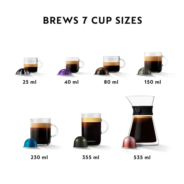 Nespresso - Vertuo Creatista Capsule Coffee Machine with Milk Frother Wand for Cappuccino, Flat White and Espresso by Sage, Brushed Stainless Steel