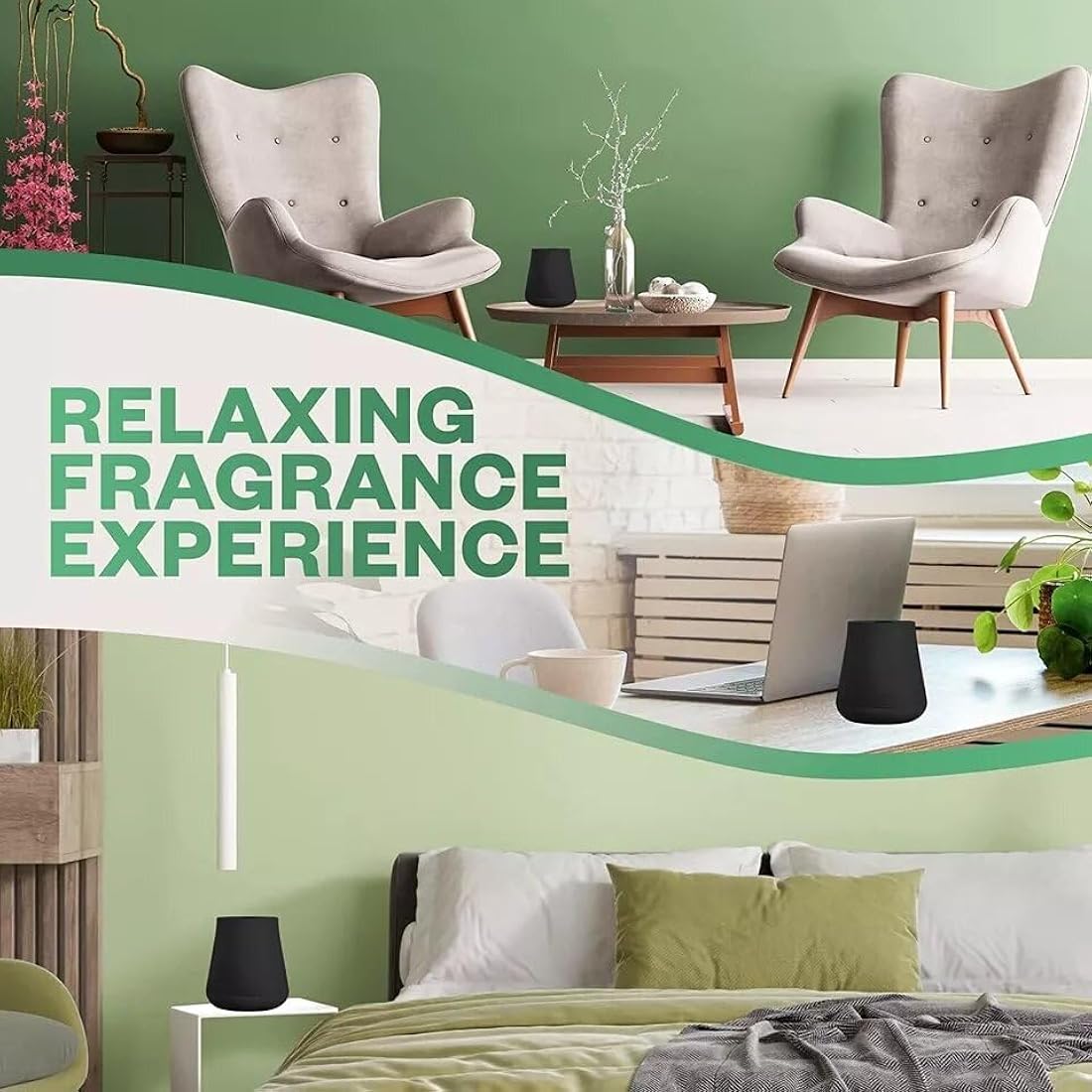 Air Wick Essential Mist Bundle Kit, Peony & Jasmine,1 Device & 2 refill (20ml),Natural Essential Oils, Last up to 90 days, Air freshener