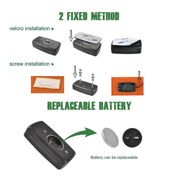 Yooreal Engine Temperature Gauge,TEMP Meter,User Shutdown Tachometer for Scooter Snowmobile Mini Bike Motorcycle Lawn Mower Generator Dump Truck