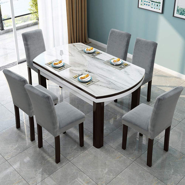 Fuloon Velvet Cahir Cover Grey Chair Covers Furry Seat Slipcover Outdoor Armless Chair Covers Dining Chair Covers Set of 6